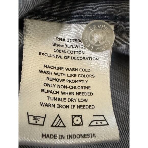 Levi’s Levi Strauss And Co. Modern Cotton Denim Button Down Shirt Long Sleeve XL - Picture 7 of 10